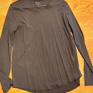 Figs Charcoal Super Soft - Longsleeve Underscrub M